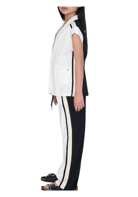 Pantalone bambina panna in viscosa Manila Grace | 144PMJS25/SUPANNA